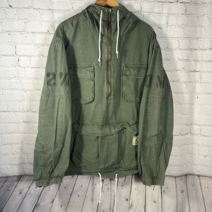 Madness Made in Japan Military Utility Field Jacket Men distressed L Large Green